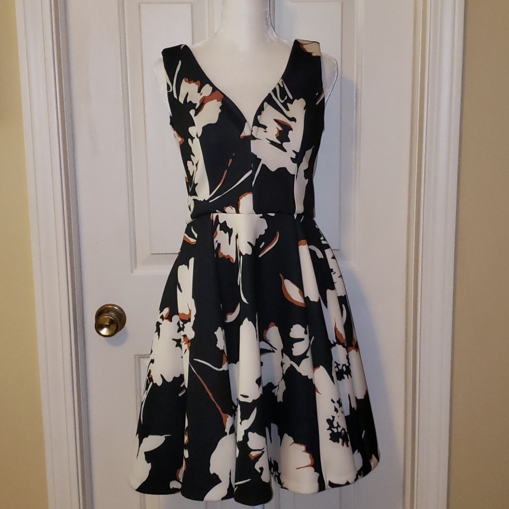 Anthropologie Maeve Floral Fit & Flare Summer Dress Size 4